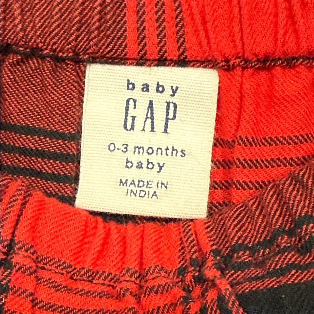 Adorable baby GAP Kids Red and Black Buffalo Plaid dress size 0-3 months